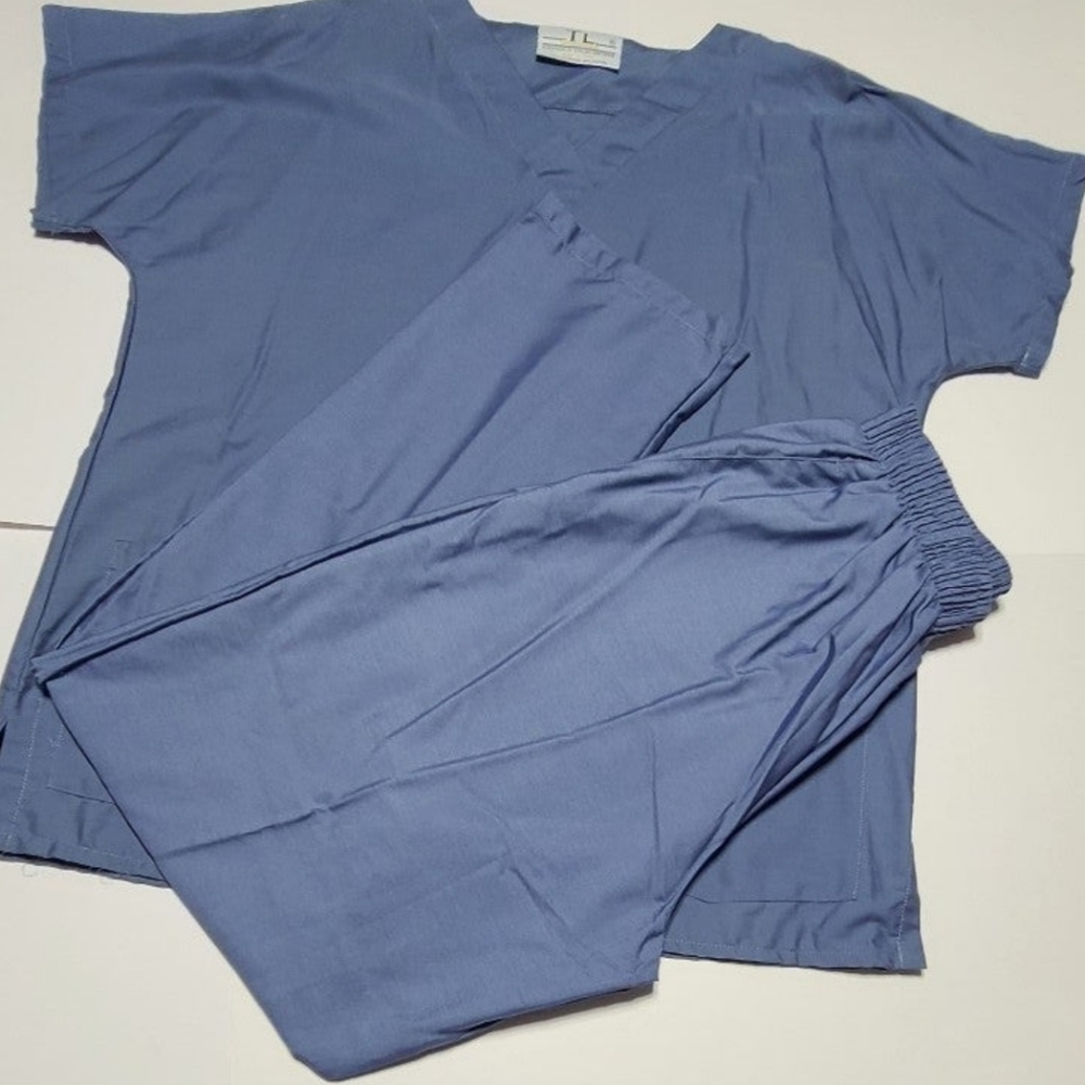 Scrub Set NWOT Size Medium TL Uniform Blue